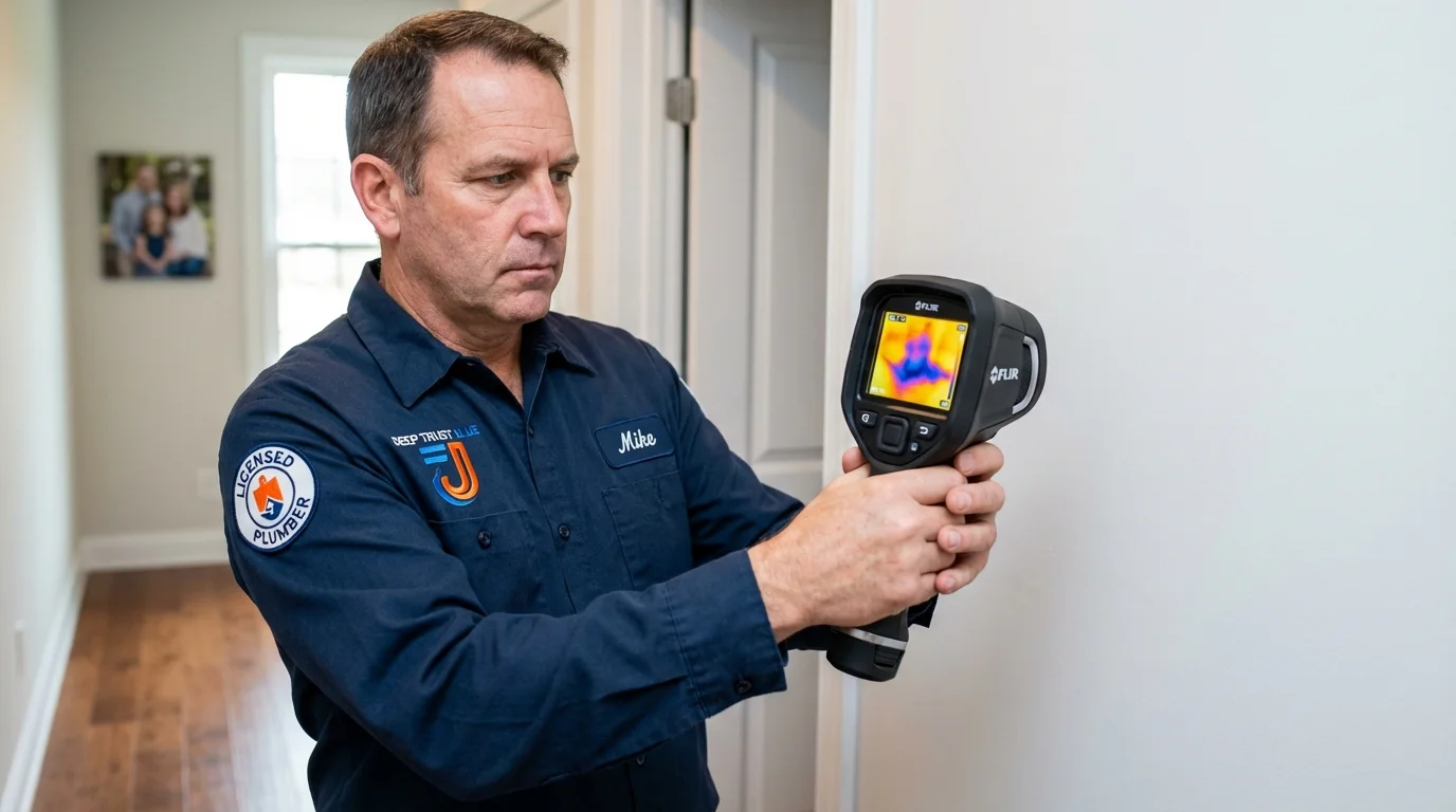 Thermal imaging leak detection by Johns Plumbing LLC in Murrieta